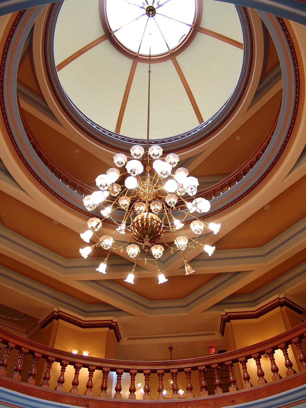 The chandelier inside Arizona Capitol Museum