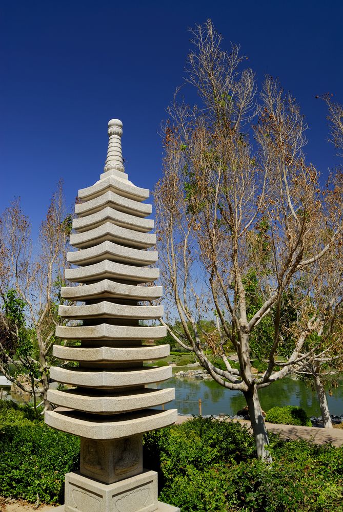 A structure at Japanese Friendship Garden