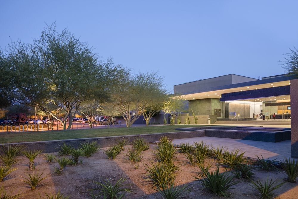 Exterior and grounds of Phoenix Art Museum