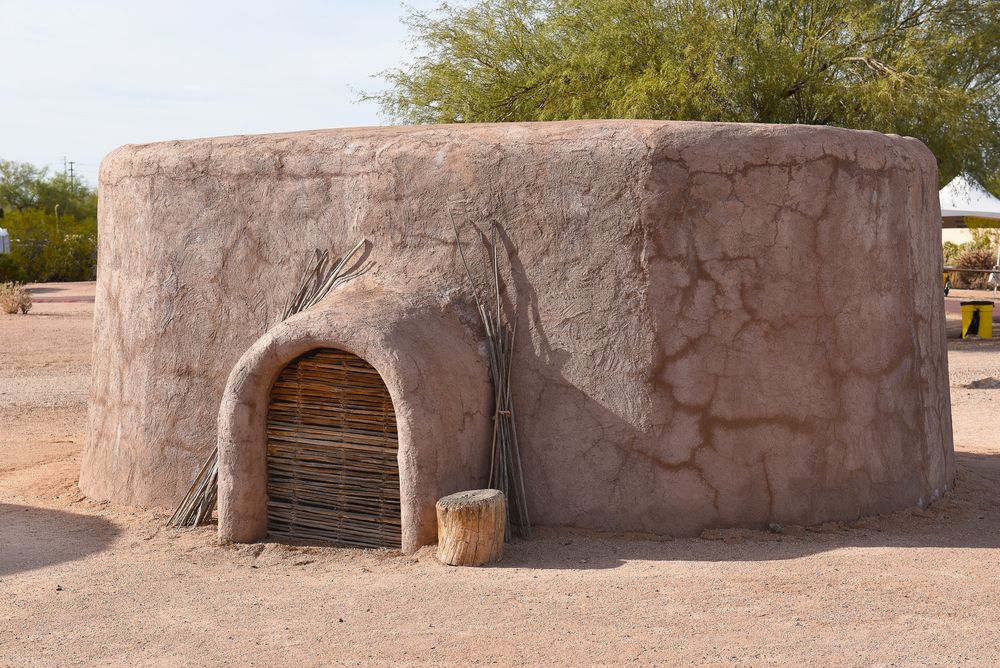Pit house replica at Pueblo Grande Museum Archaeological Park