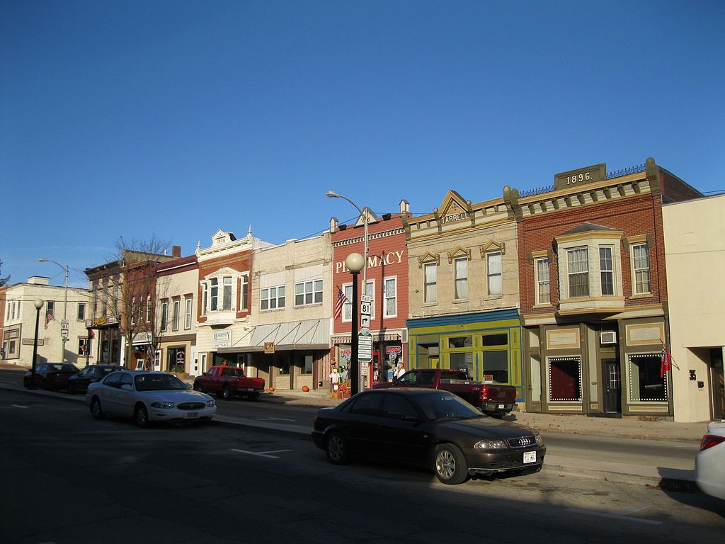 Buildings along Darlington Downtown Historic District