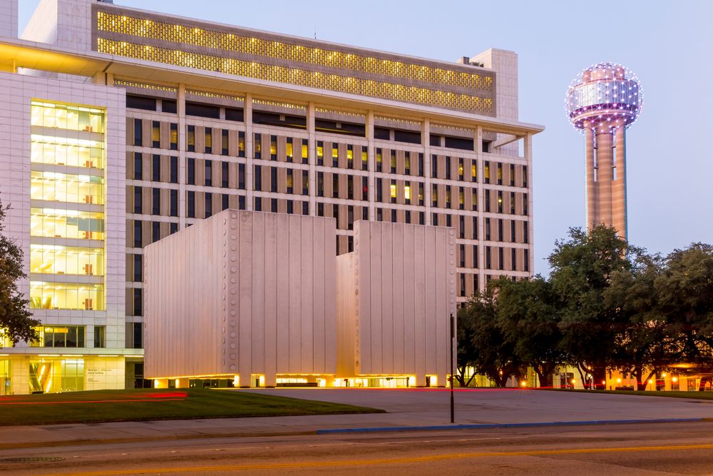 The grounds of John F. Kennedy Memorial Plaza