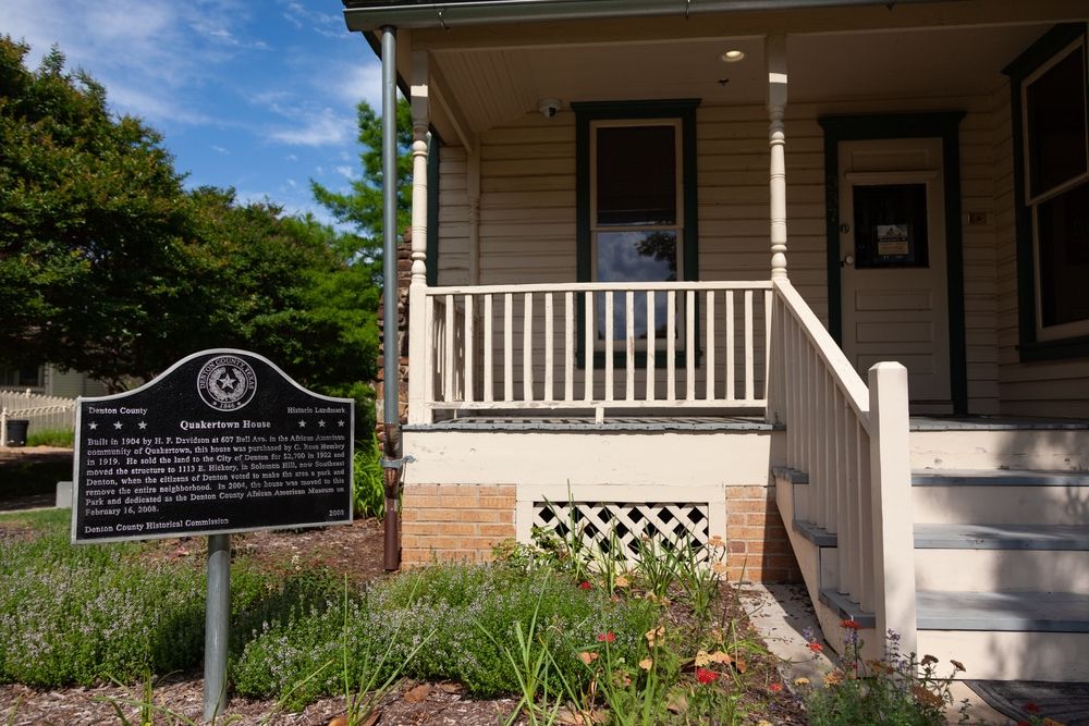 History marker of the Quakertown House Museum