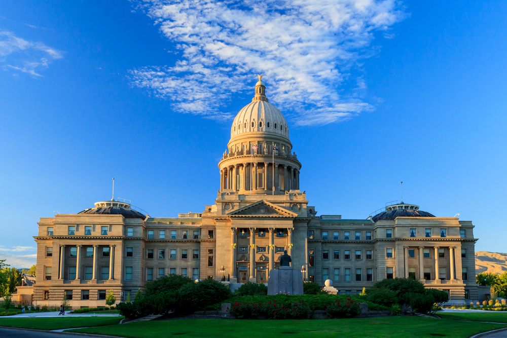 Exterior of Idaho State Capitol Building