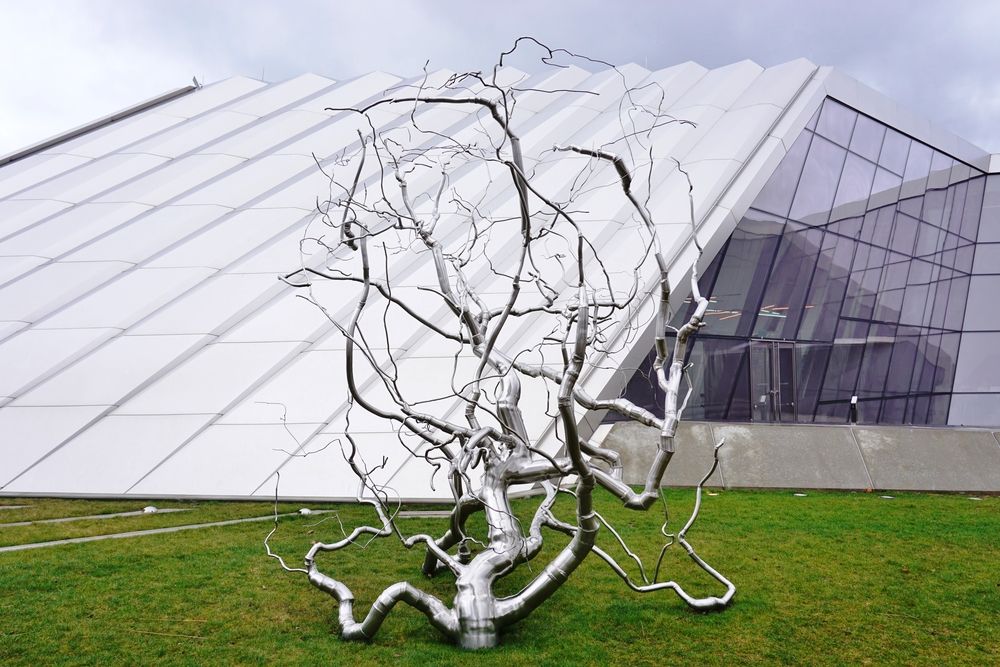 A piece of art at Eli and Edythe Broad Art Museum.
