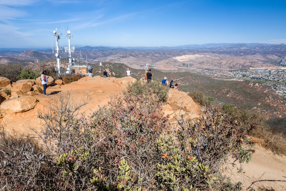 People at Cowles Mountain