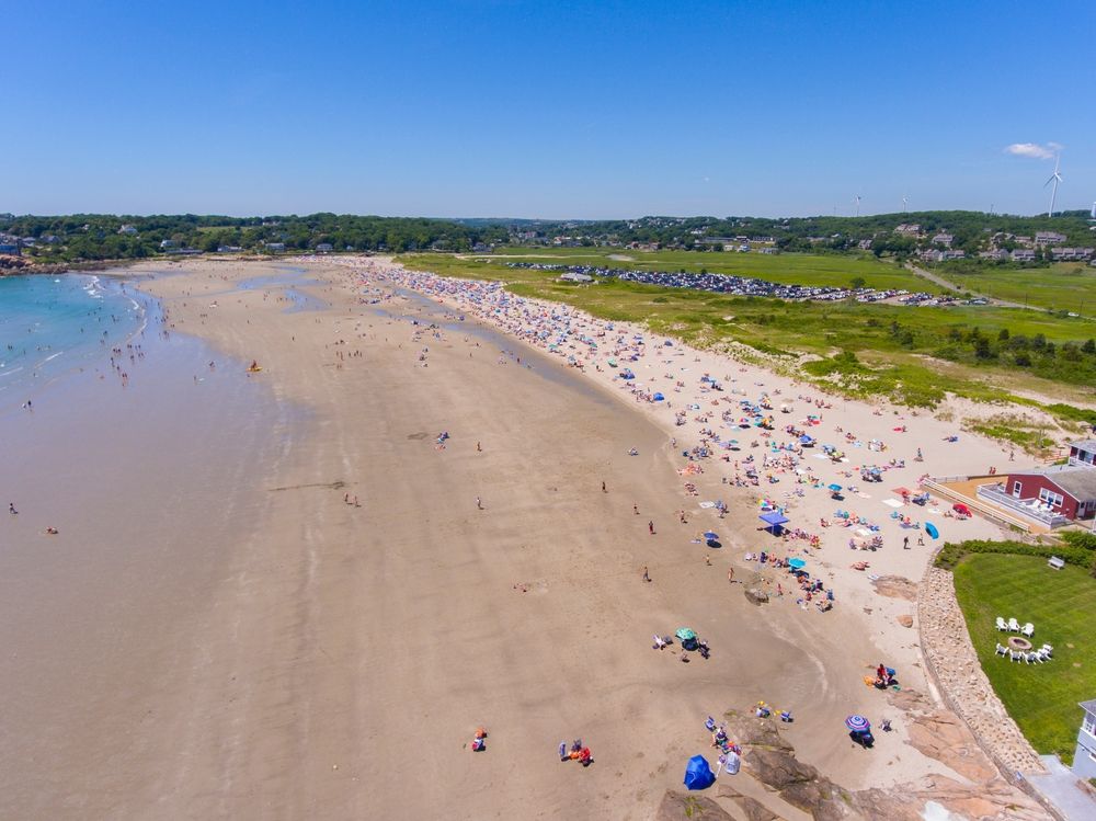 Aerial view of Good Harbor Beach