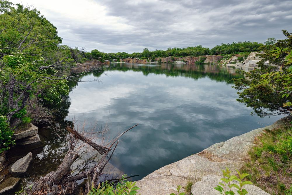 The waters of Halibut Point State Park
