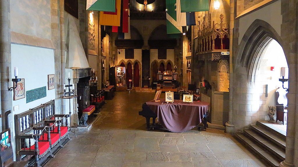 Interior of the Hammond Castle Museum