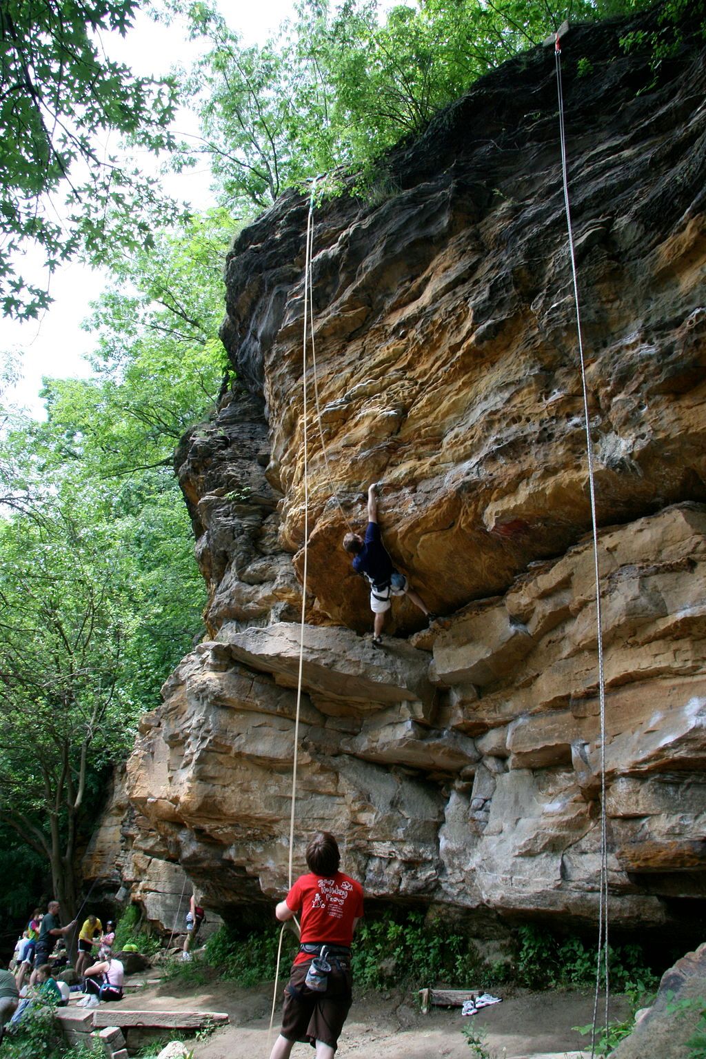 Rock climbing at Oak Park