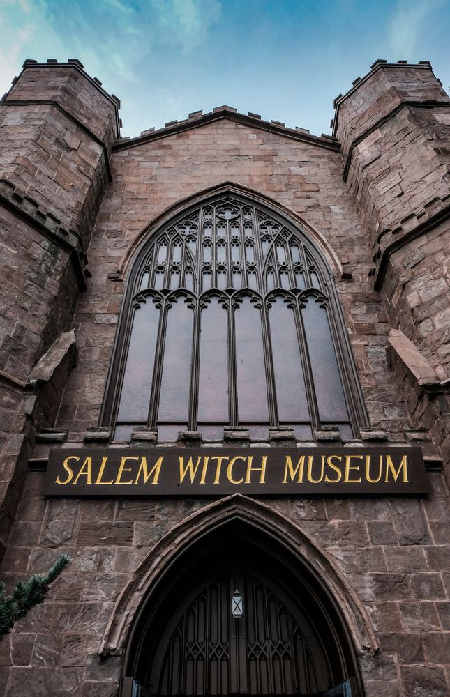 Building sign of Salem Witch Museum