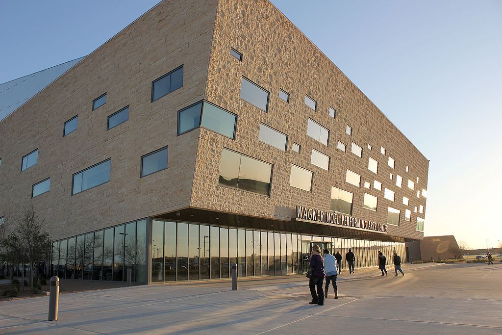Exterior of Wagner Noël Performing Arts Center