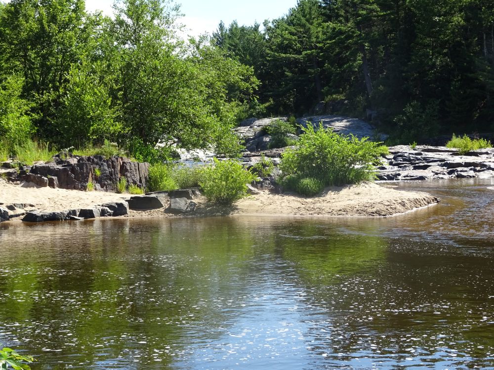 The waters of Big Falls County Park