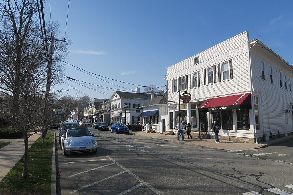 Shops along Main Street essex