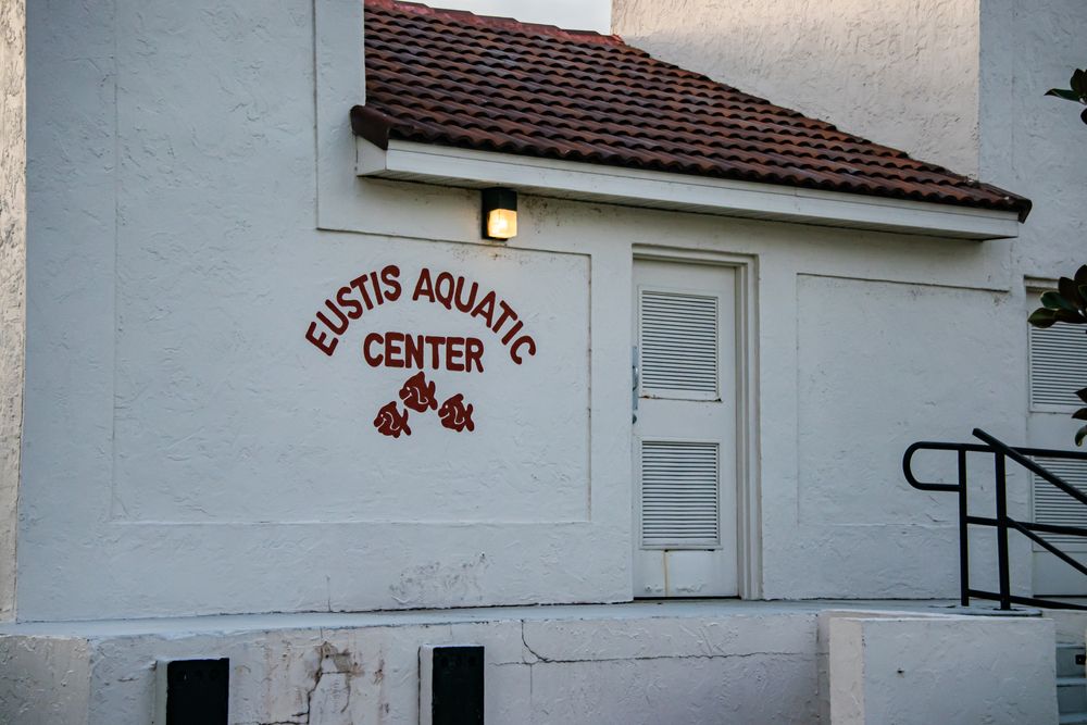 Building sign of Eustis Aquatic Center