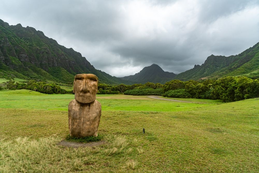 The grounds of Kualoa Ranch