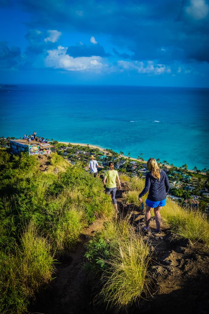 Hikers at Lanikai Pillbox Hike