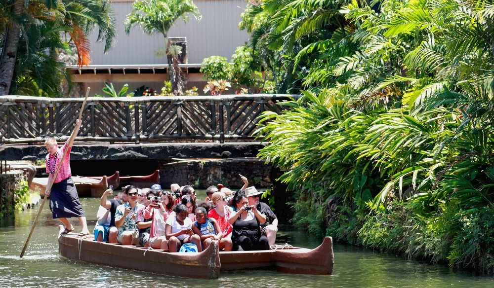Canoe tour at Polynesian Cultural Center