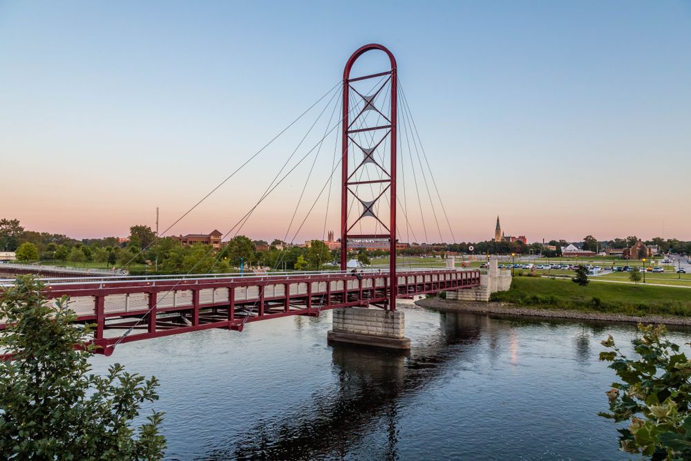 Bridge at Mishawaka Riverwalk
