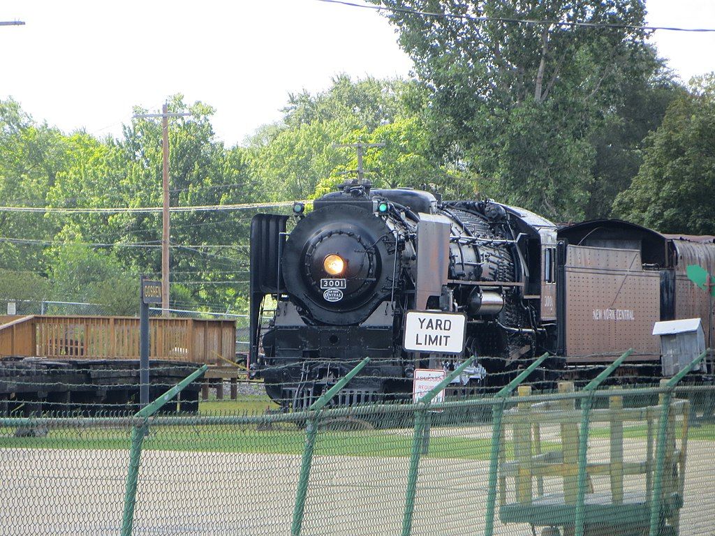Steam locomotive at National New York Central Railroad Museum