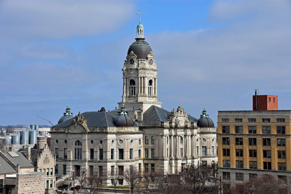 Aerial view of the Old Courthouse
