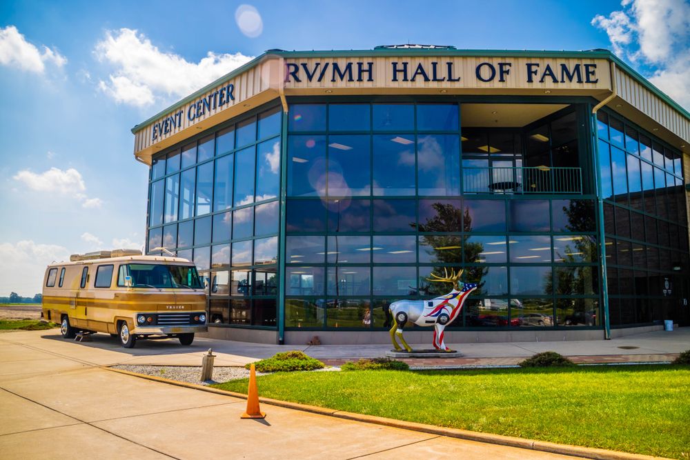Exterior of the RV-MH Hall of Fame and Museum