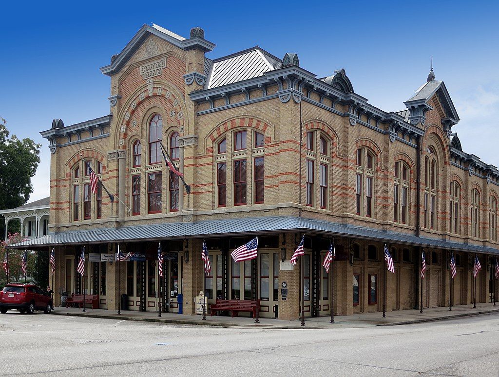 Exterior of the 1886 Stafford Opera House