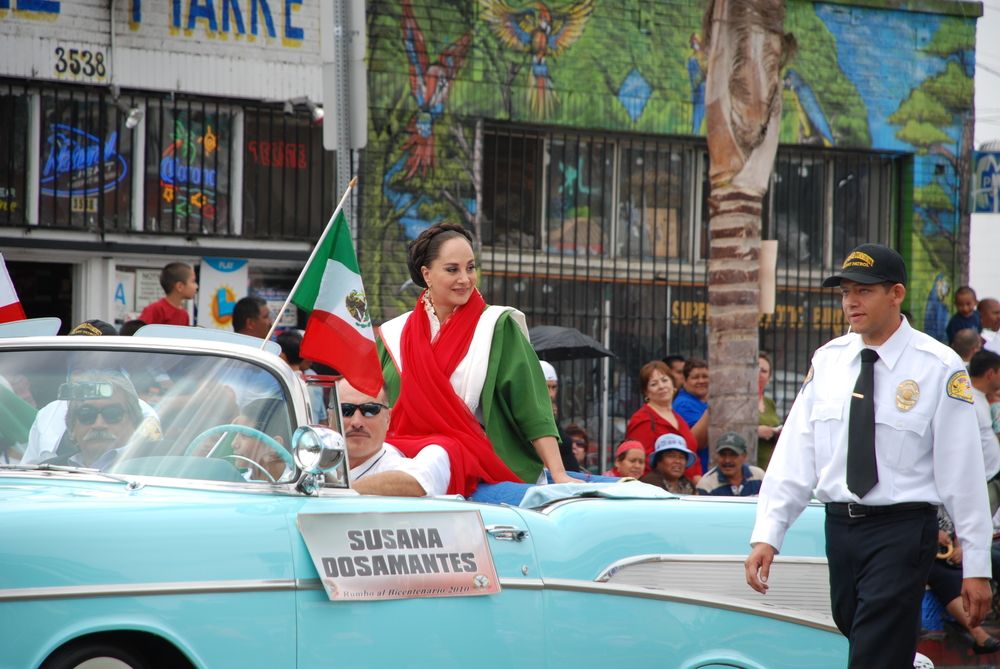 A woman at the East Los Angeles Mexican Independence Day Parade & Festival
