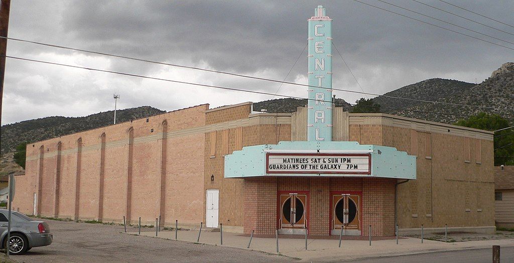 Exterior of Central Theatre showing the side.