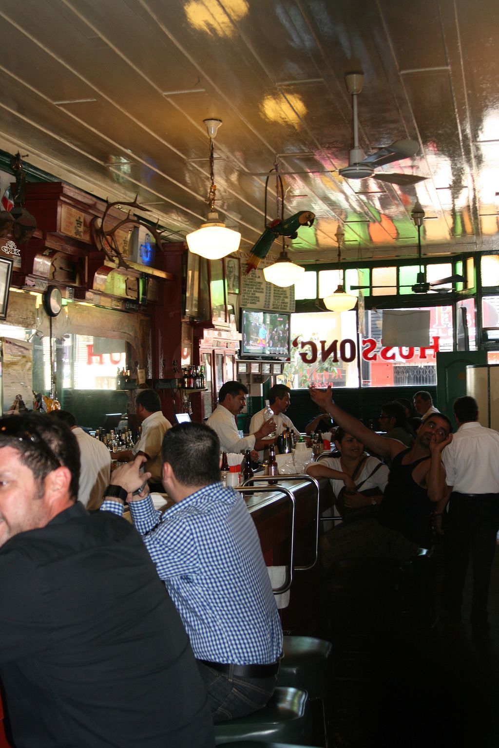 Interior of Hussong's Cantina