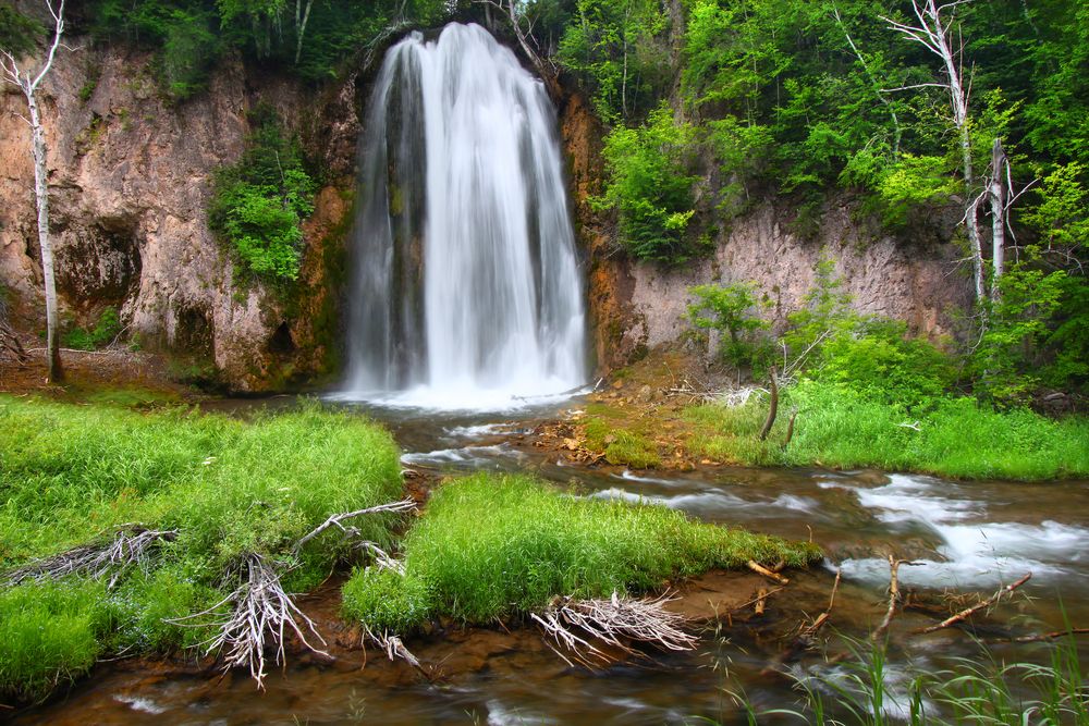 View of the Falls in Black Hills National Forest