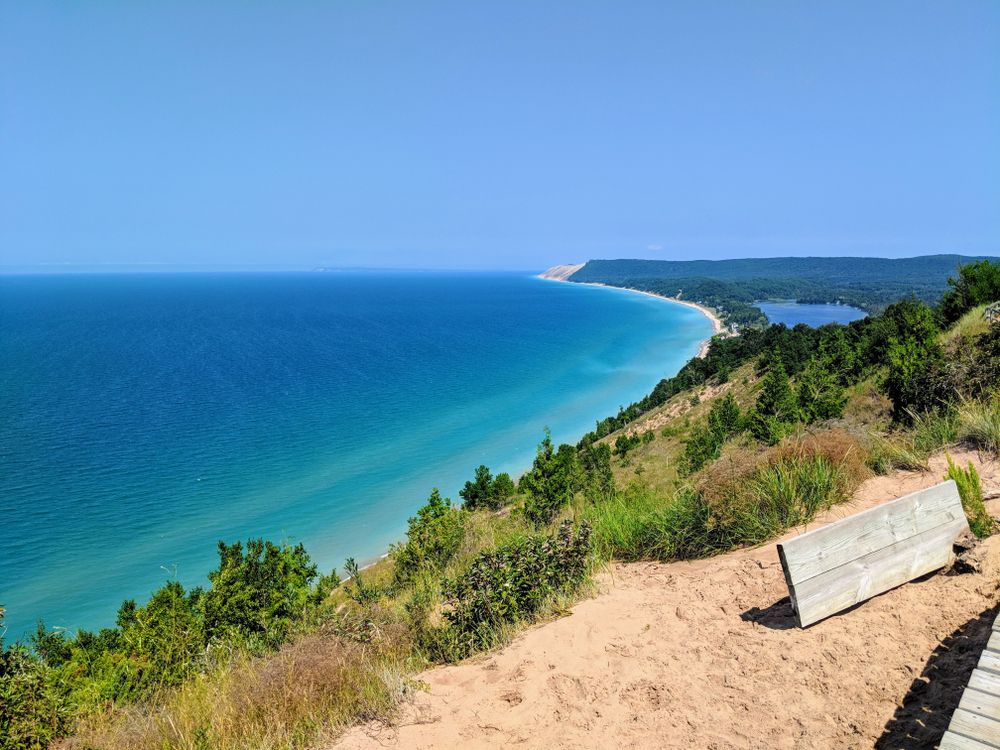 Scenic view at Empire Bluff Trail