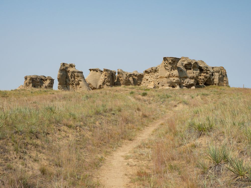 Landscape of Medicine Rocks State Park