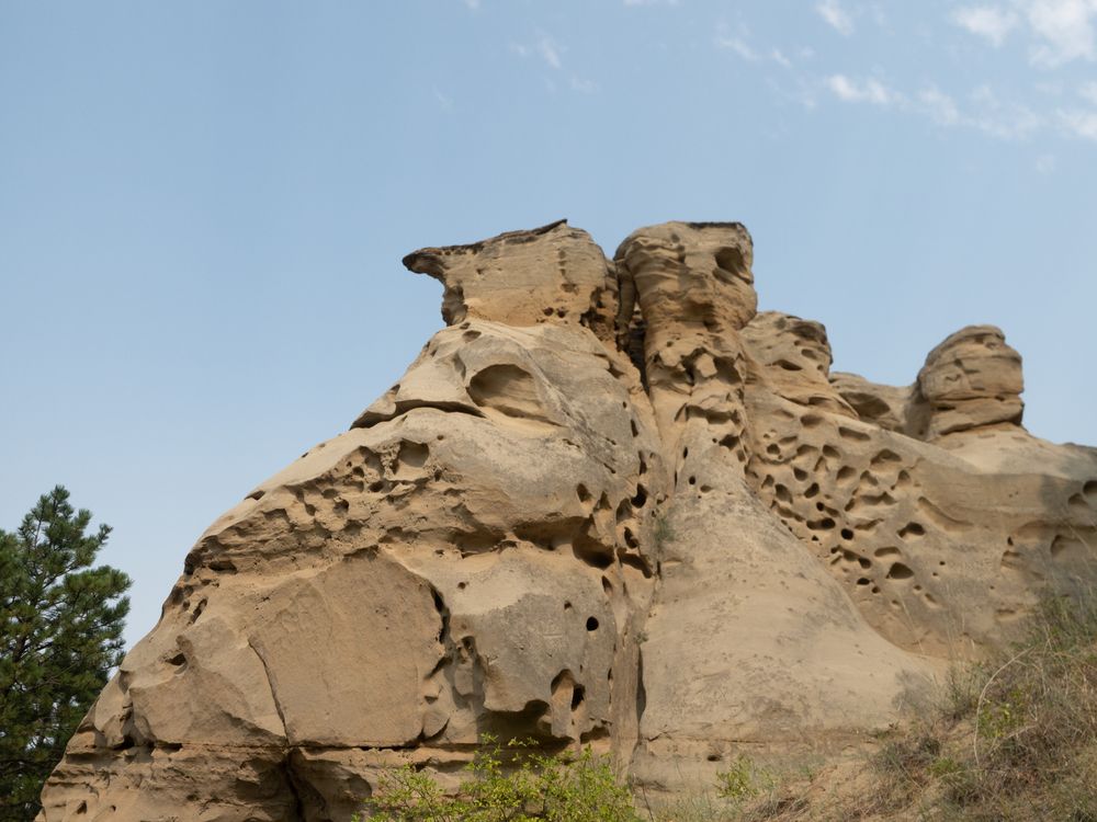 Rock formation at Medicine Rocks State Park