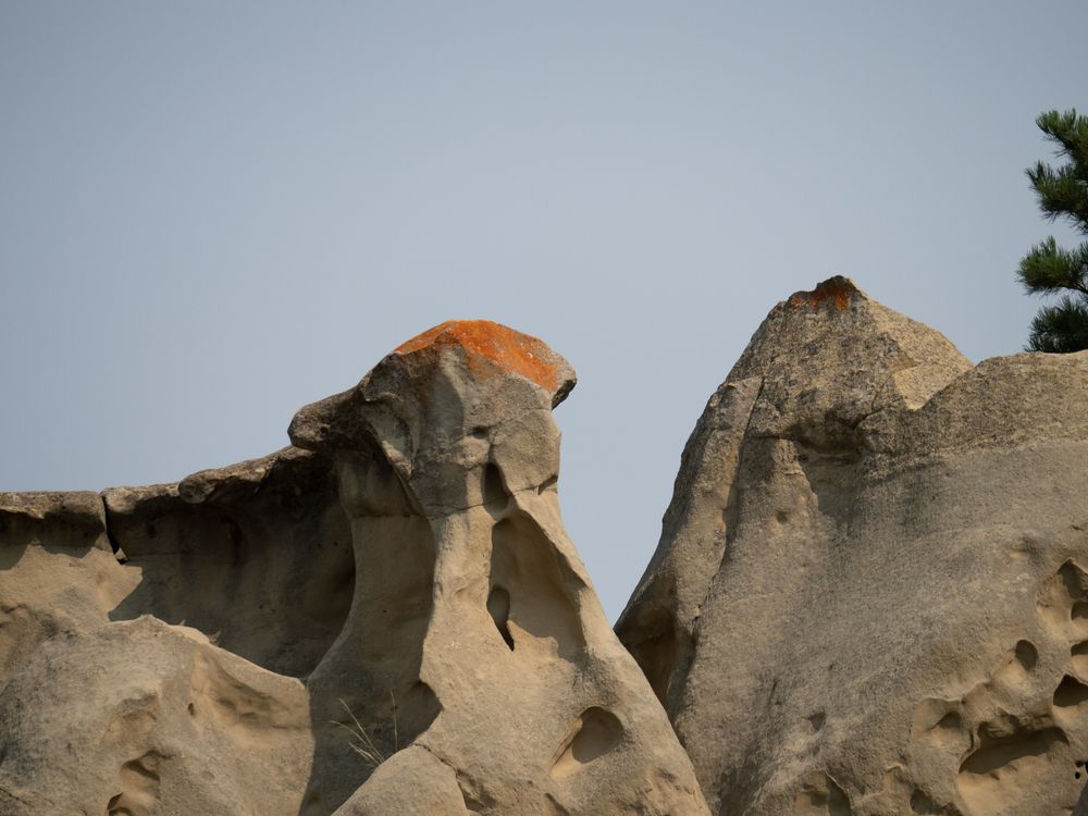 Eroded rocks at Medicine Rocks State Park