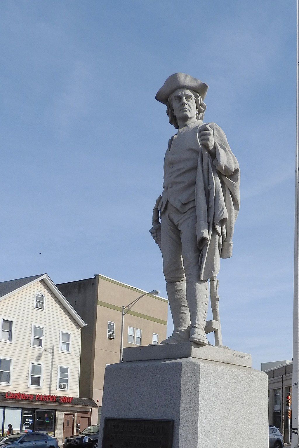 Daytime view of the Minute Man Statue