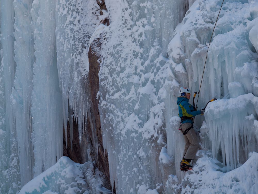 Ice formations of Ouray Ice Park