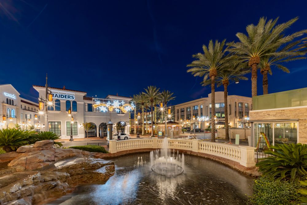 Water fountain at Town Square Las Vegas