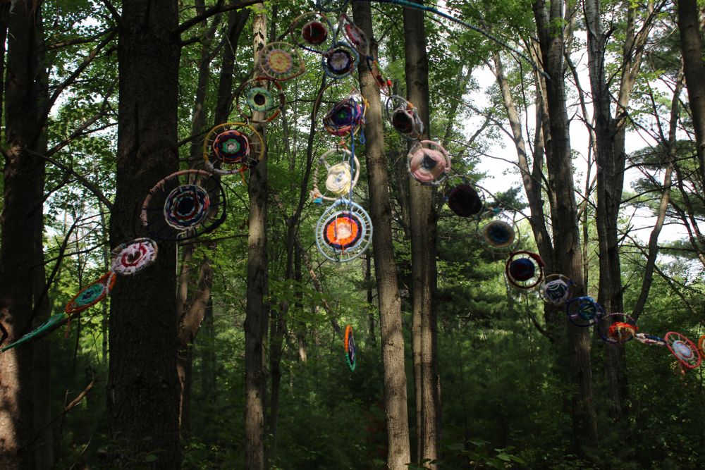 View of Stevens Point Sculpture Park