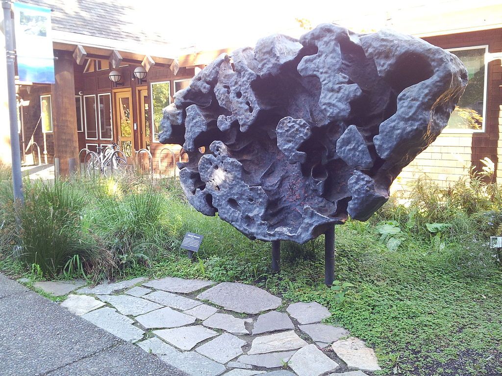 Meteorite displayed at the Museum of Natural and Cultural History