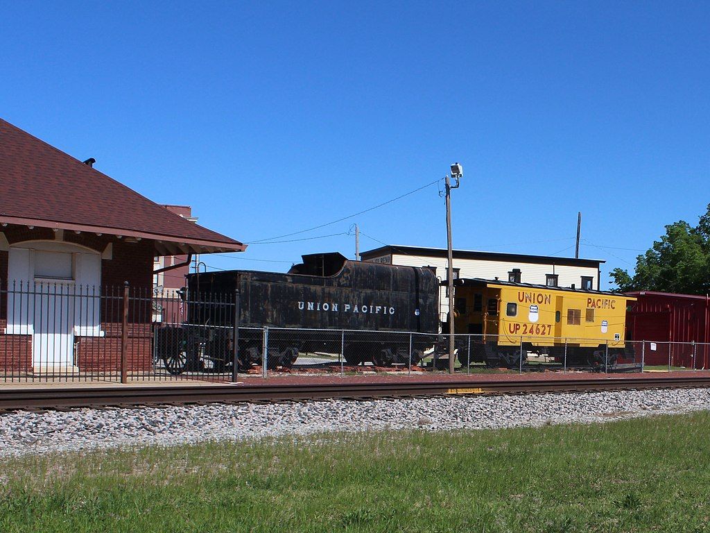 Locomotives at the Canadian County Historical Museum