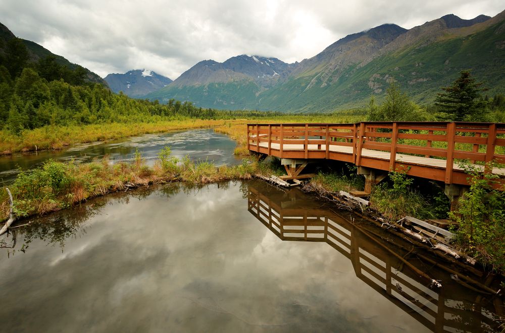 Scenic view of Eagle River Nature Center