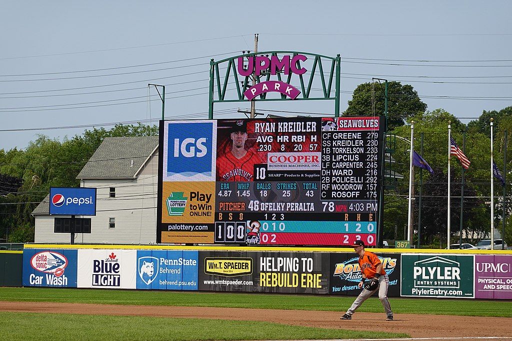 Scoreboard of UPMC Park