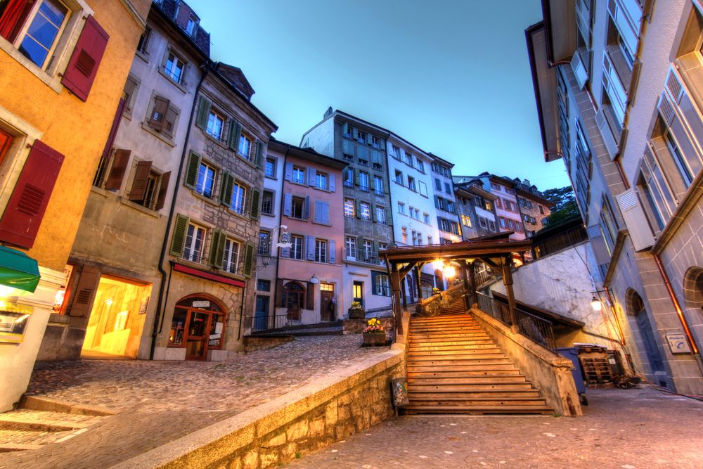 Escaliers du Marche in Lausanne