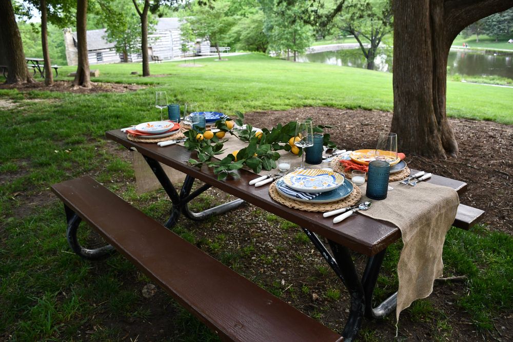 View of a Picnic at Historic Fort Zumwalt Park