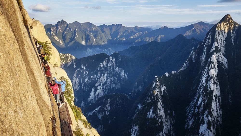 View of Mount Huashan