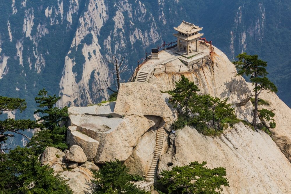 View of Chess Pavilion at Hua Shan