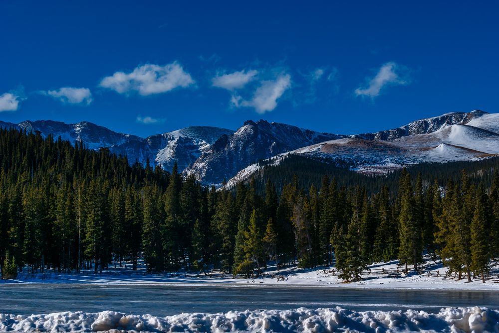 Winter view of Echo Mountain