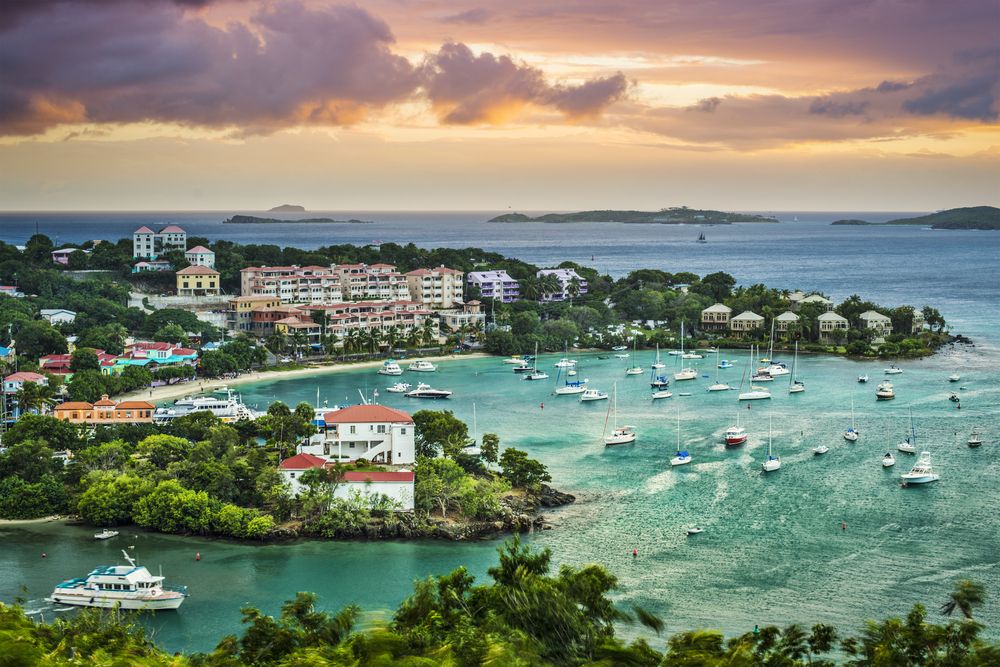 Aerial View of Cruz Bay