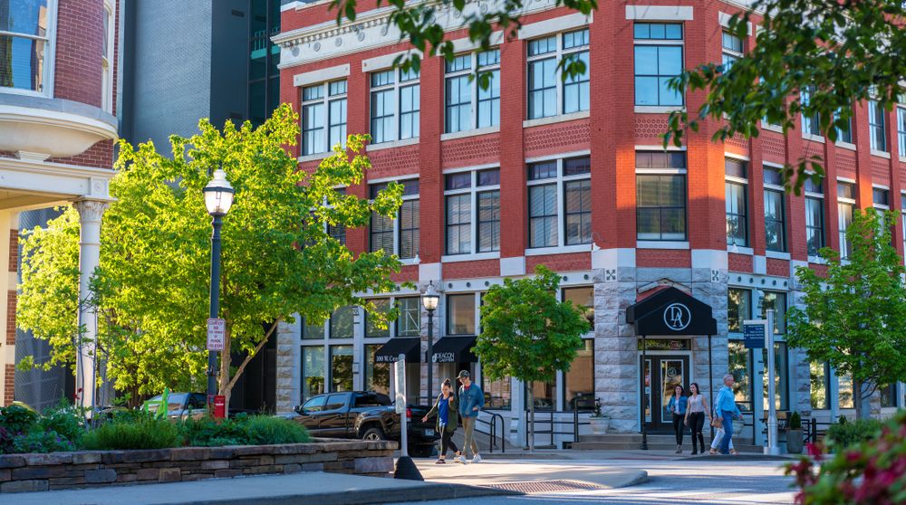 A building at Fayetteville Downtown Square